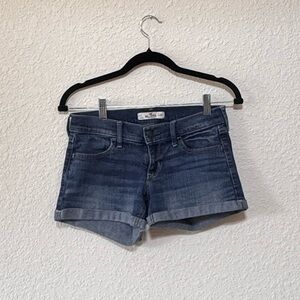 Hollister Dark Blue Jean Shorts